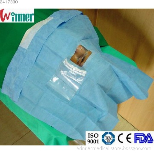 disposable Ophthalmic Drape with Pouch